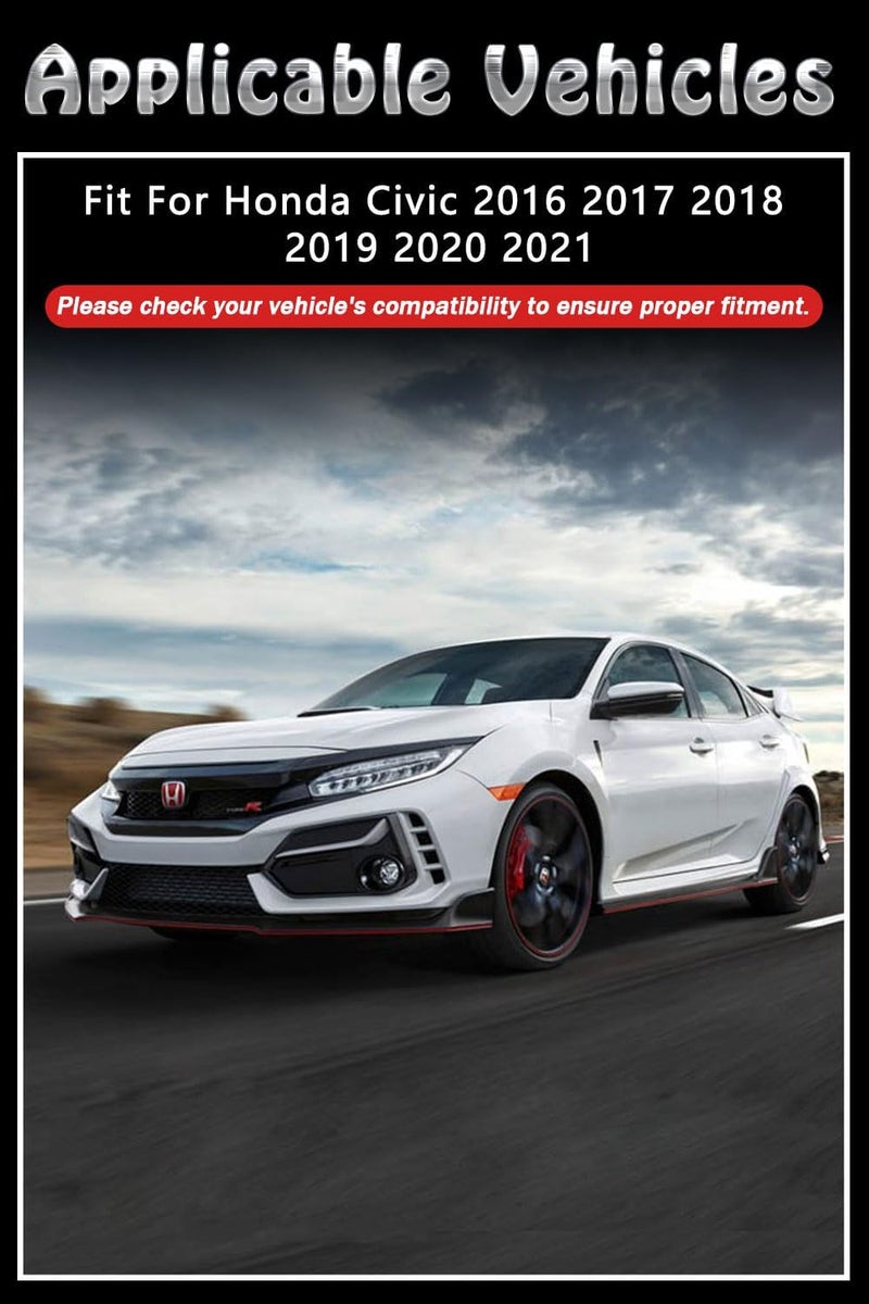 BriYorWay Vent Shades Rain Guards for Honda Civic 2016 2017 2018 2019 2020 2021 Accessories, for Honda Civic Window Deflectors Window Visors - Image 2
